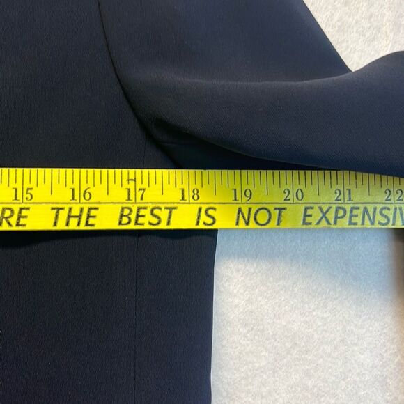 TALBOTS Women’s Blazer Size 4 Navy Blue Double-Breasted Career Jacket Lined Work - Picture 7 of 12
